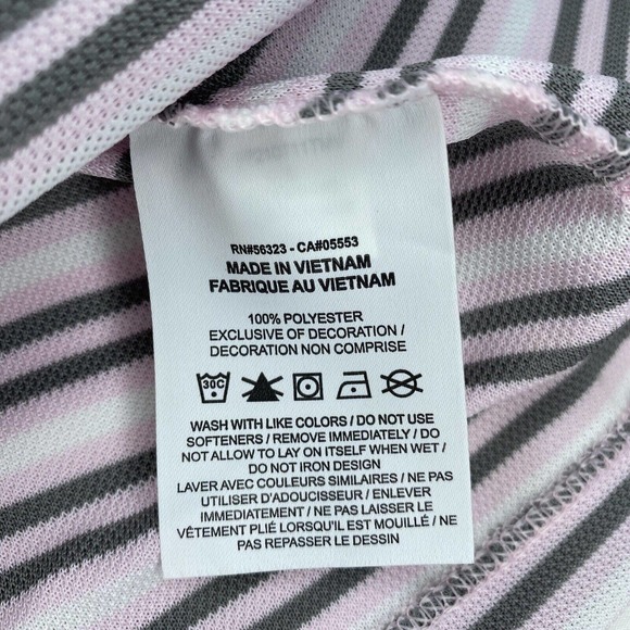 Nike Mens Dri-Fit Victory Striped Golf Polo Shirt Pink L - Picture 13 of 13